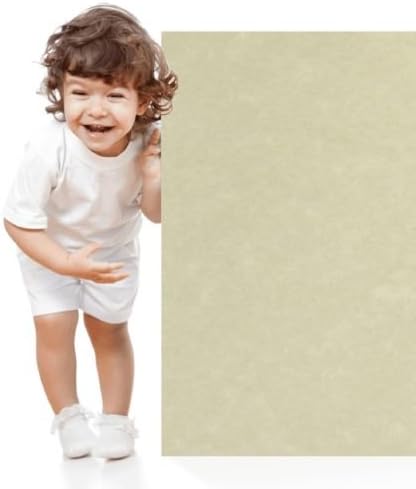 50 Natural Parchment 65lb Cover Paper Sheets 8.5X11 Inches Cardstock Weight Colored Sheets 8.5" X 11" (8.5X11 Inches) Standard Letter|Flyer Size - Printable Old Parchment Semblance