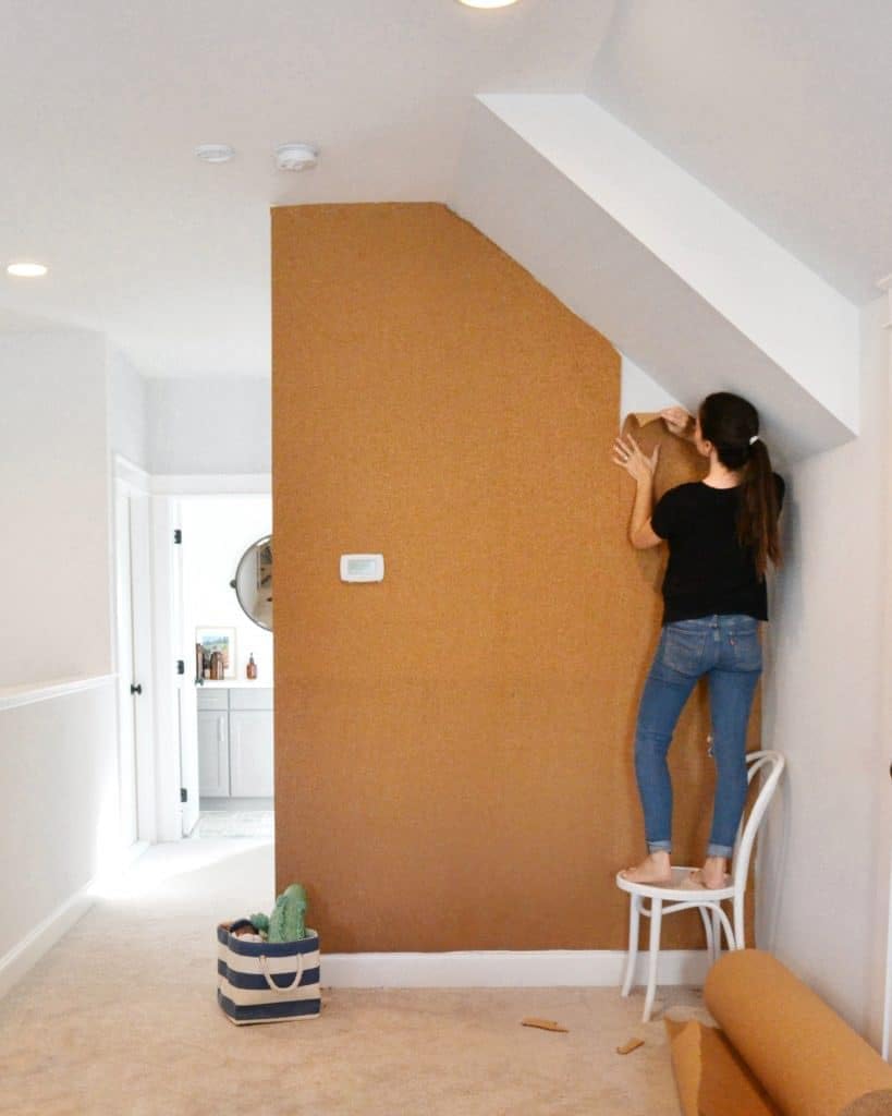 Manton Cork Premium Cork Roll - 4' x 5' x 1/4", 100% Natural Facing Grade Material for Bulletin Boards, Decorative Photo and Message Push Pin Displays - Perfect for Home, School, and Office