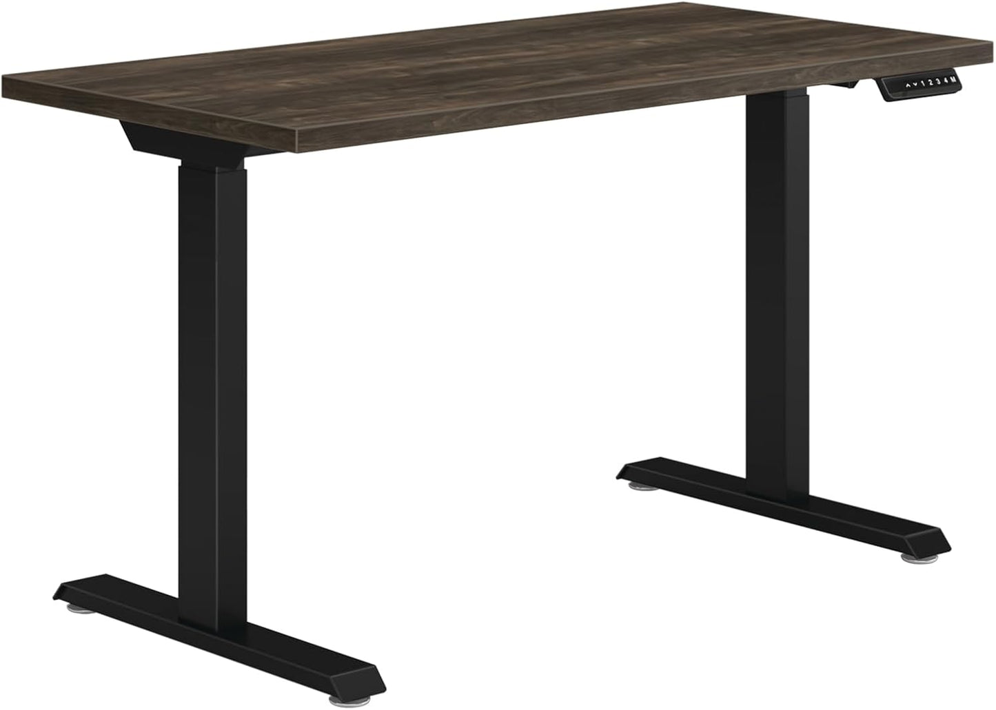 HON Coze Electric Standing Desk Adjustable Height, Coordinate Height Adjustable Desk, 48", Walnut Top, Black Base
