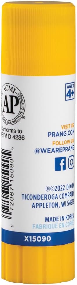Prang Washable Glue Stick, Blue, 74 Oz., 60 Count