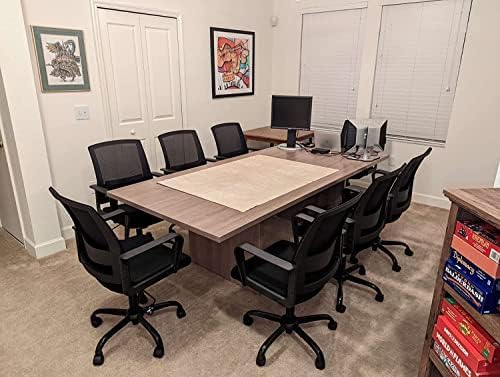 CLATINA Ergonomic Rolling Mesh Desk Chair with Executive Lumbar Support and Adjustable Swivel Design for Home Office Computer Black 2 Pack