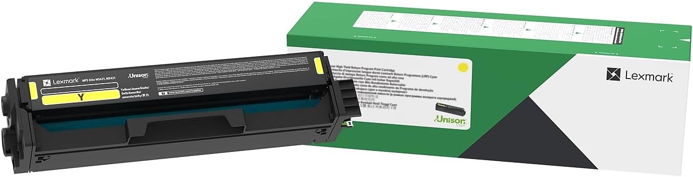 Lexmark C331HY0 H Yellow High Yield Return Program Print Cartridge