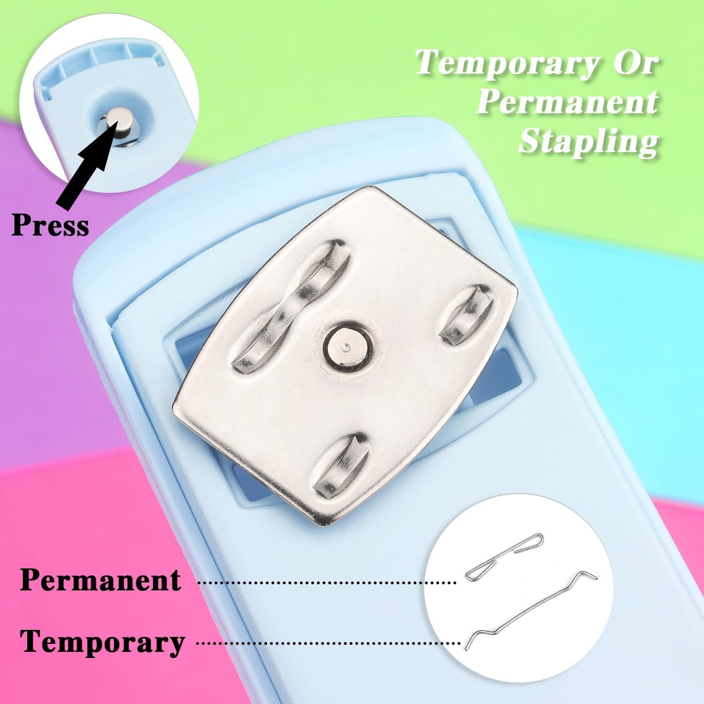 Tamaki Stapler, Office Stapler, Staplers for Desk(Blue)