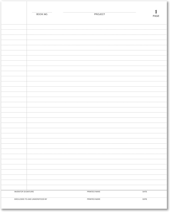 BookFactory Lab Notebook/Laboratory Notebook - Professional Grade -500 Pages, 8" x 10" (Ruled Format) Black and Burgundy Imitation Leather Cover, Section Sewn Hardbound (LRU-500-SRS-A-LKMST1)