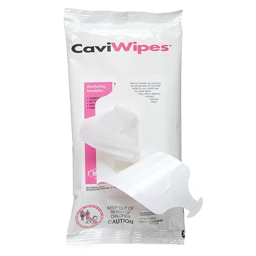 13-1224 CaviWipes Disinfecting Towelettes, Flat Pack (Pack of 20)