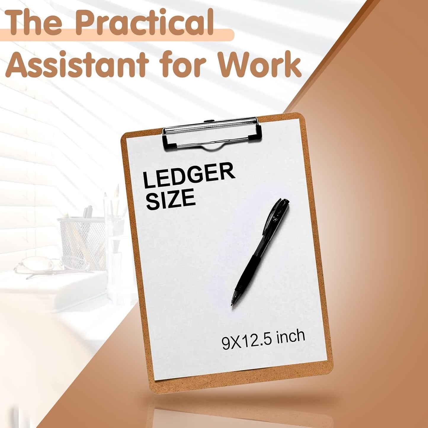 Clipboards, PANDRI 36 Pack Hardboard Office Clipboards, Low Profile Clip, Standard A4 Letter Size, Classroom Supplies, ECO Friendly