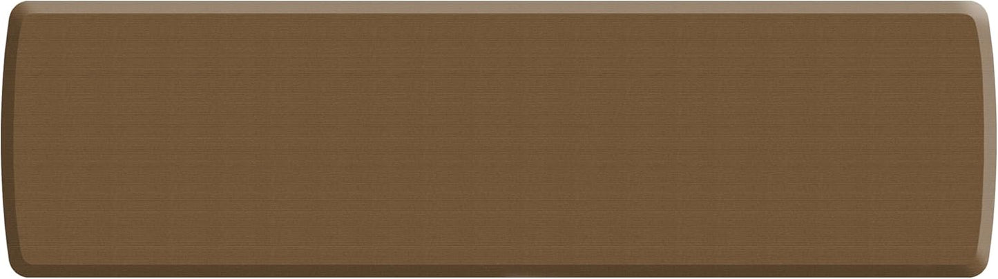 NewLife by GelPro Decorative Foam Floor Mat, 30" x 108", Grasscloth Khaki