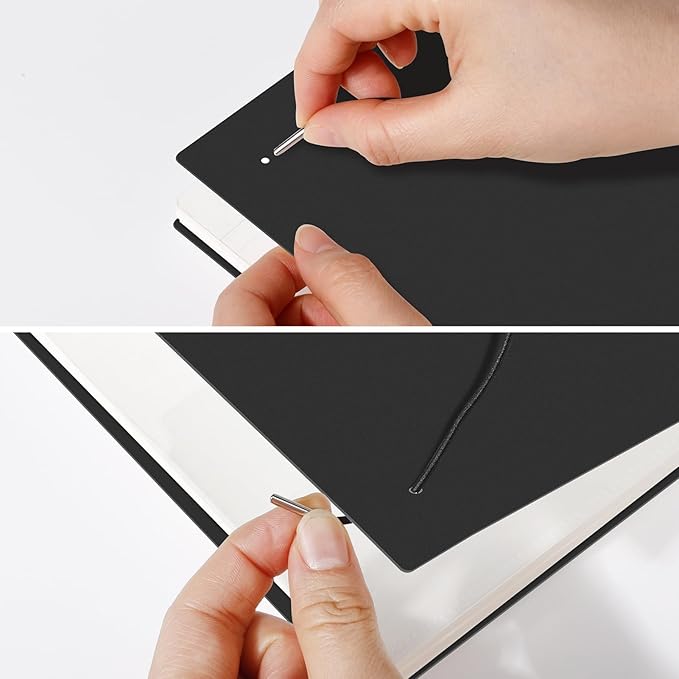 AHGXG Graph Paper Notebook - Spiral Notebook Journal 160 Pages, A5 Graph Notebook 5.7" x 8.3", 100 gsm Thick Grid Paper, Waterproof Plastic Cover, for School Writing Engineering Math, Black