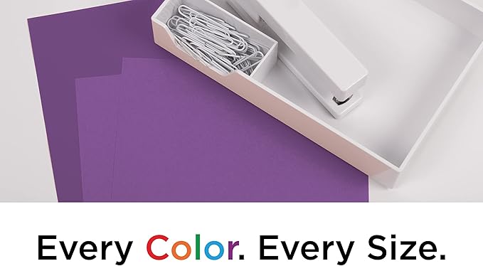 JAM PAPER Colored 24lb Paper - 90 gsm - 8.5 x 11 - Violet Recycled - 50 Sheets/Pack