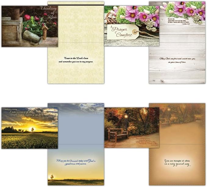 All Occassion Greeting Cards - King James Version Scriptures - Assorted Designs - 48 Count