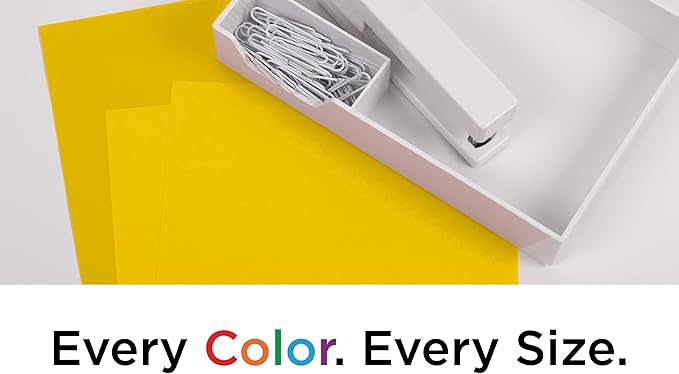 JAM PAPER Colored 24lb Paper - 90 gsm - 8.5 x 11 - Yellow Recycled - 100 Sheets/Pack