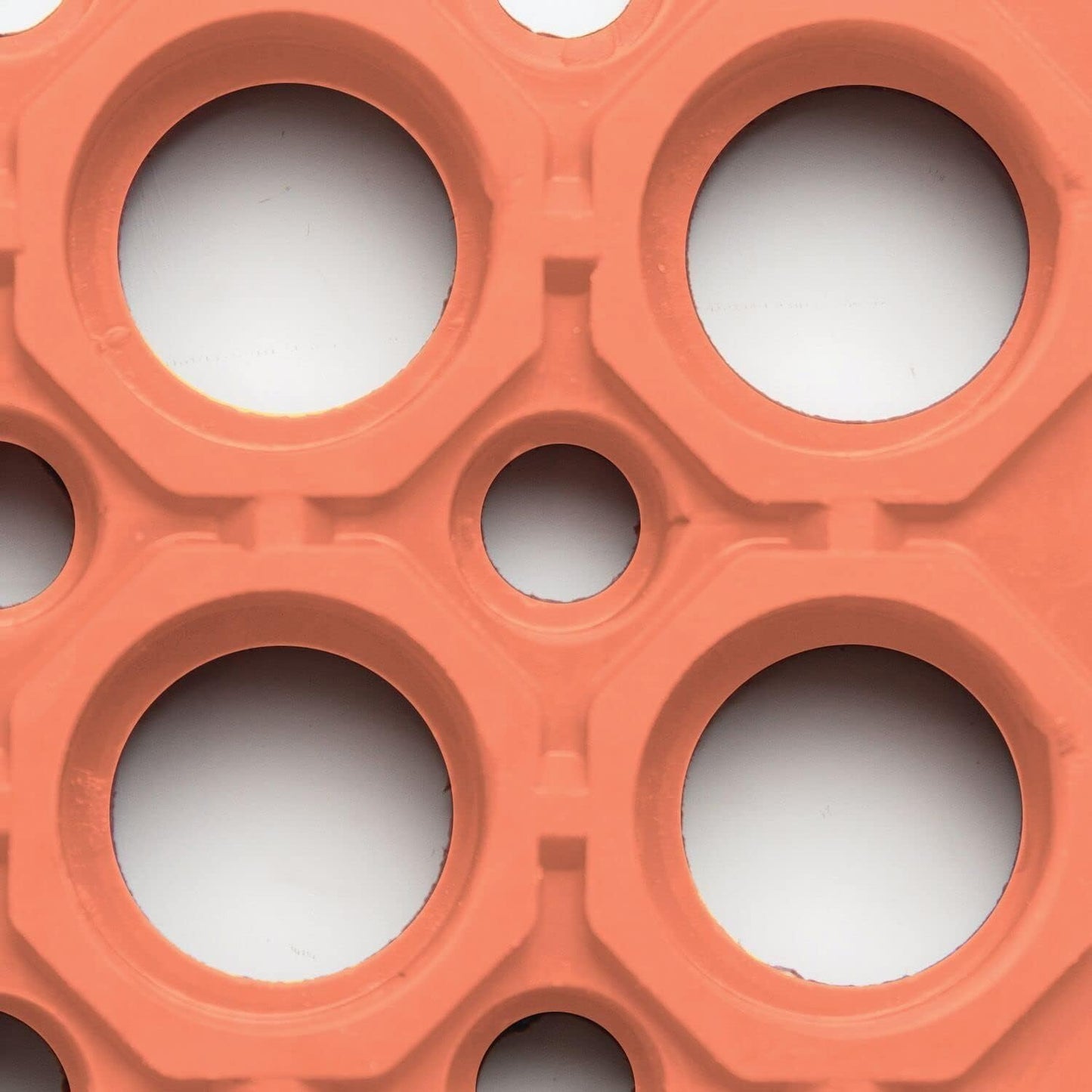 NoTrax 3' x 10' Anti-Fatigue Lightweight Restaurant Rubber Floor Mat with Drainage Holes, Beveled Edges, Non-Slip Mats, Red, T30 Competitor, T30S0310RD