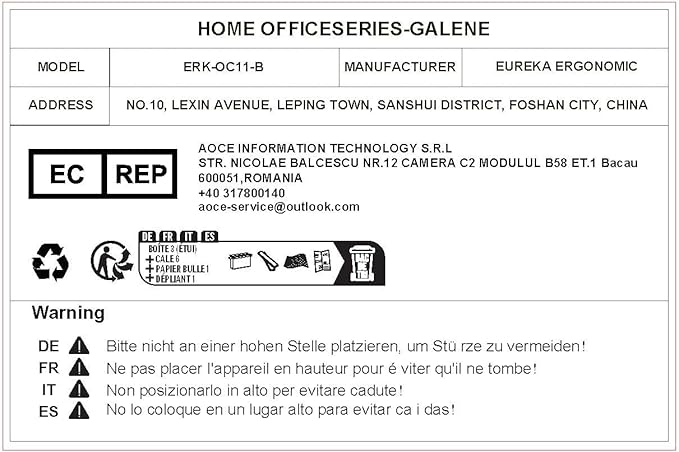 EUREKA ERGONOMIC PU Leather Desk Chair Office Executive Chair, Ergonomic Office Chair Flip Up Arms, High Back Office Chair with Headrest, Home Office Desk Chair with Wheels, Computer Chairs for Adults