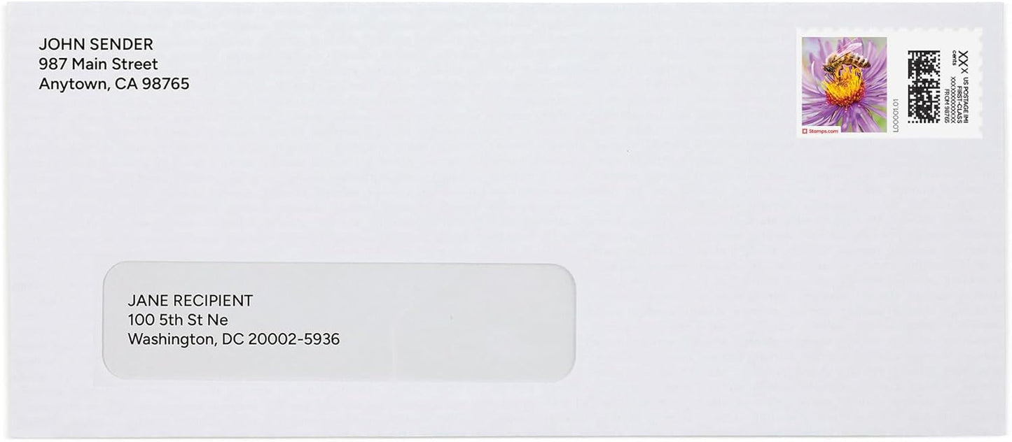 Spring Honeybee NetStamps 1200-Pack (50 Sheets) Printable Postage Labels (Stamps.com Subscription Required) - Print Approved Postage - Inkjet & Laser Printers - Business, Personal, Home