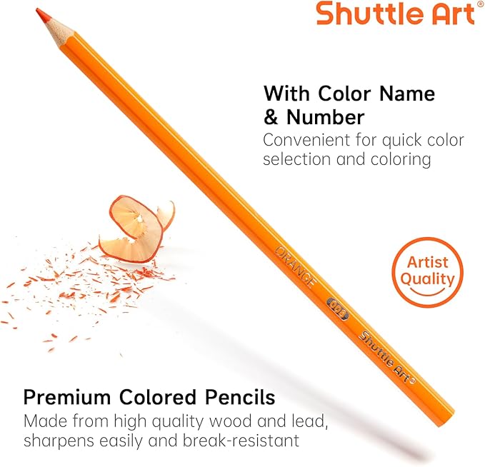 Shuttle Art 720 Colored Pencils Bulk, 12 Vibrant Colors, Pack of 60, Pre-sharpened Coloring Pencils, Wood Colored Pencil for Kids Teachers, Classroom Essentials, Back to School Supplies