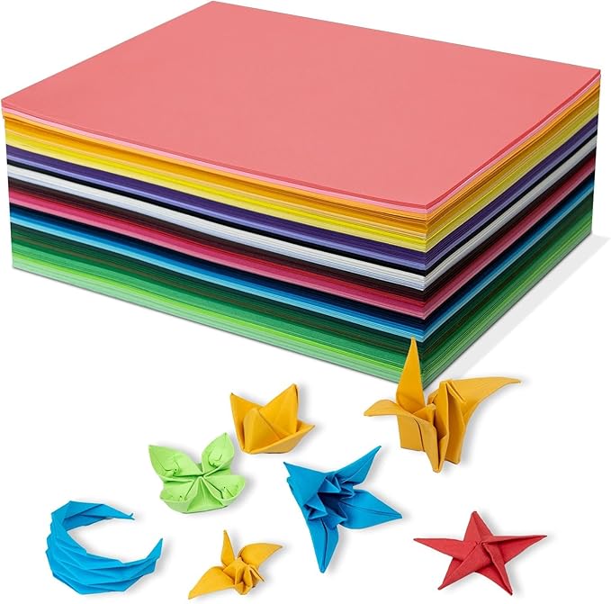 Colored Cardstock Bulk 300 sheets, 8.5” x 11” Cardstock Paper 30 Assorted Colors Construction Paper,250 GSM Card Stock Printer Paper Scrapbooking Supplies for Diy Crafts Cricut Card Making
