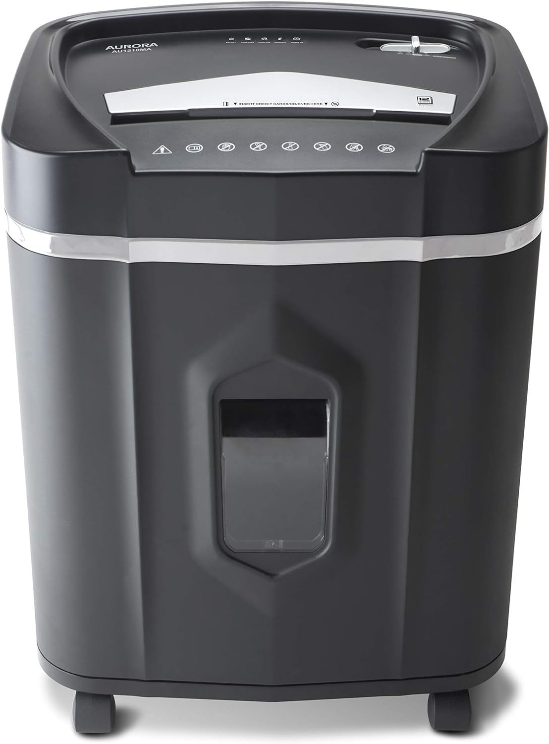 Aurora AU1210MA Professional Grade High Security 12-Sheet Micro-Cut Paper/CD and Credit Card/ 60 Minutes Continuous Run Time Shredder