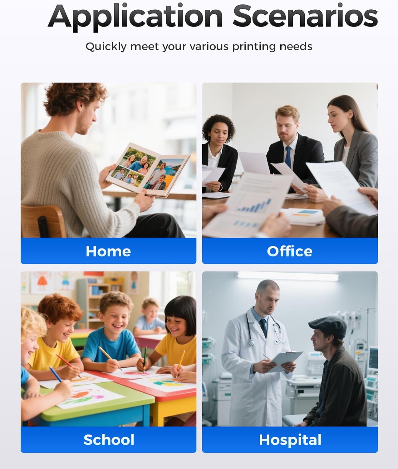 TN227 Toner Cartridge Set 4-Pack Replacement for Brother TN-227 TN223 Compatible with Color HL-L3270CDW HL-L3210CW MFC-L3770CDW HL-L3290CDW MFC-L3750CDW L3710CW HL-L3230CDW L3230CDN Printer Ink Black