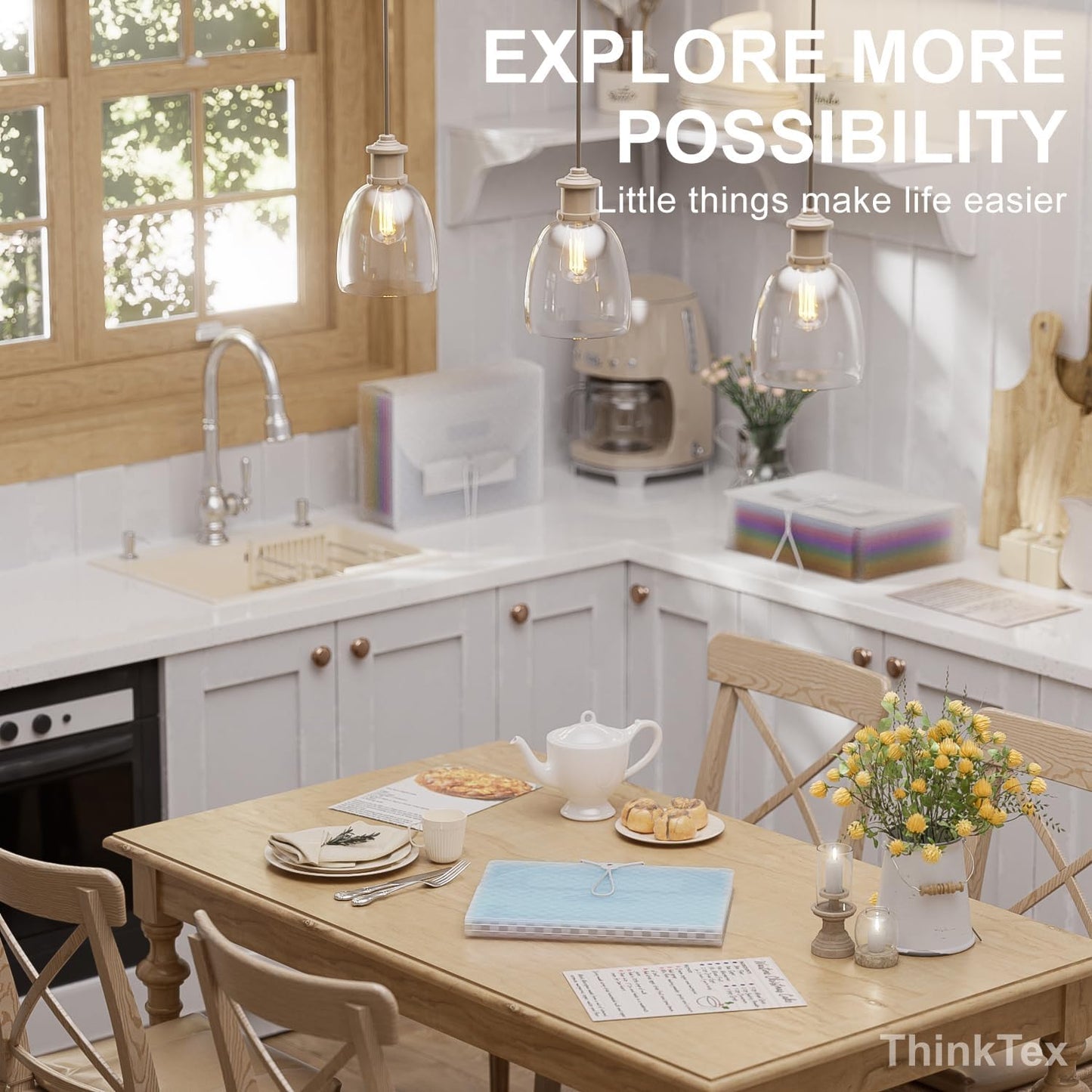 ThinkTex Accordion File Organizer, 12 - Pocket Expanding File Folders for Paper Receipts, Bills&Taxes Organizer, Letter/A4 Size Document Holder for School, Office, Home with Colorful tabs- Blue