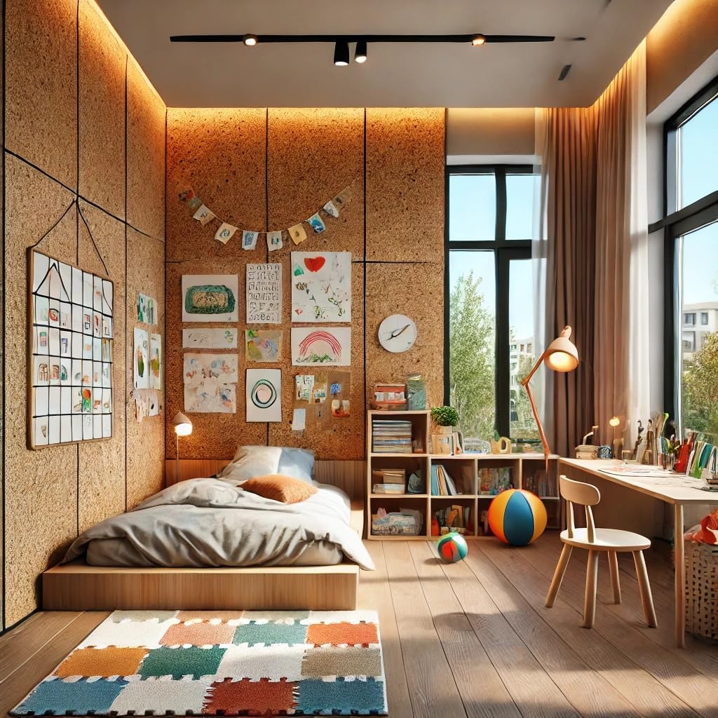 Manton Cork Premium Cork Roll - 4' x 14' x 3/8", 100% Natural Facing Grade Material for Bulletin Boards, Decorative Photo and Message Push Pin Displays - Perfect for Home, School, and Office