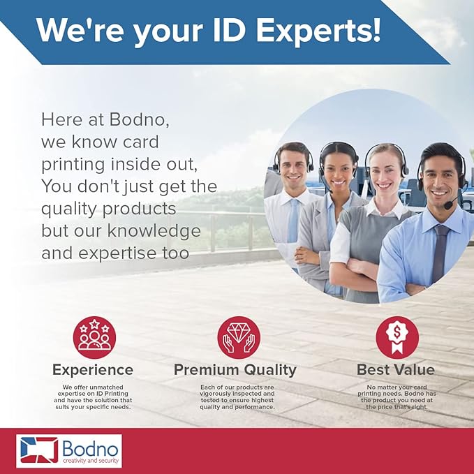 200 Pack - Bodno Premium CR80 30 Mil Graphic Quality PVC Cards