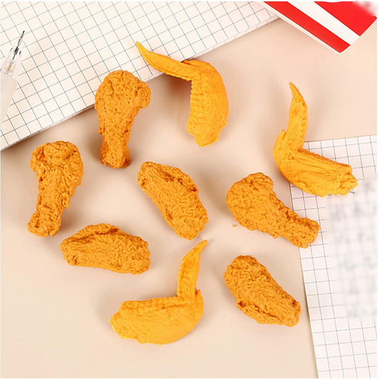 Food Erasers 27 Pack Fried Chicken Desk Pet Erasers for Kids Cute Fun School Supplies Prize Gifts Party Favors
