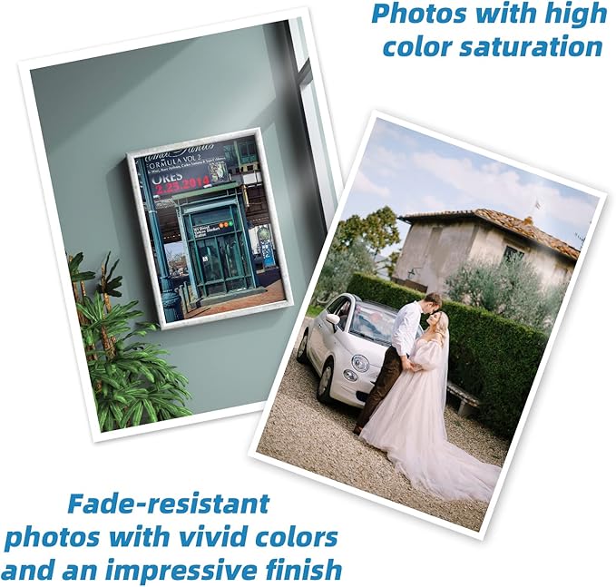 Uinkit 100 Sheets Heavyweight Thick Glossy Photo Paper Single side 8.5x11 Inkjet 68lb 260Gsm DIY Greeting Card Placemat Craft Project Signage Christmas Poster 11.8Mil for Inkjet printer