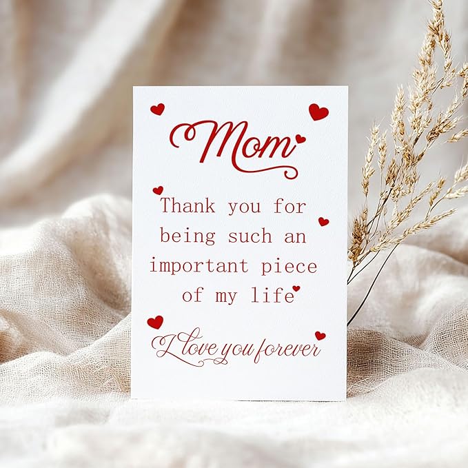 Funny Mom Birthday Card from Daughter Son, Sweet Birthday Gifts Cards for Mother, Unique Thank You for Mom Card, Best Mom Birthday Gifts Ideas