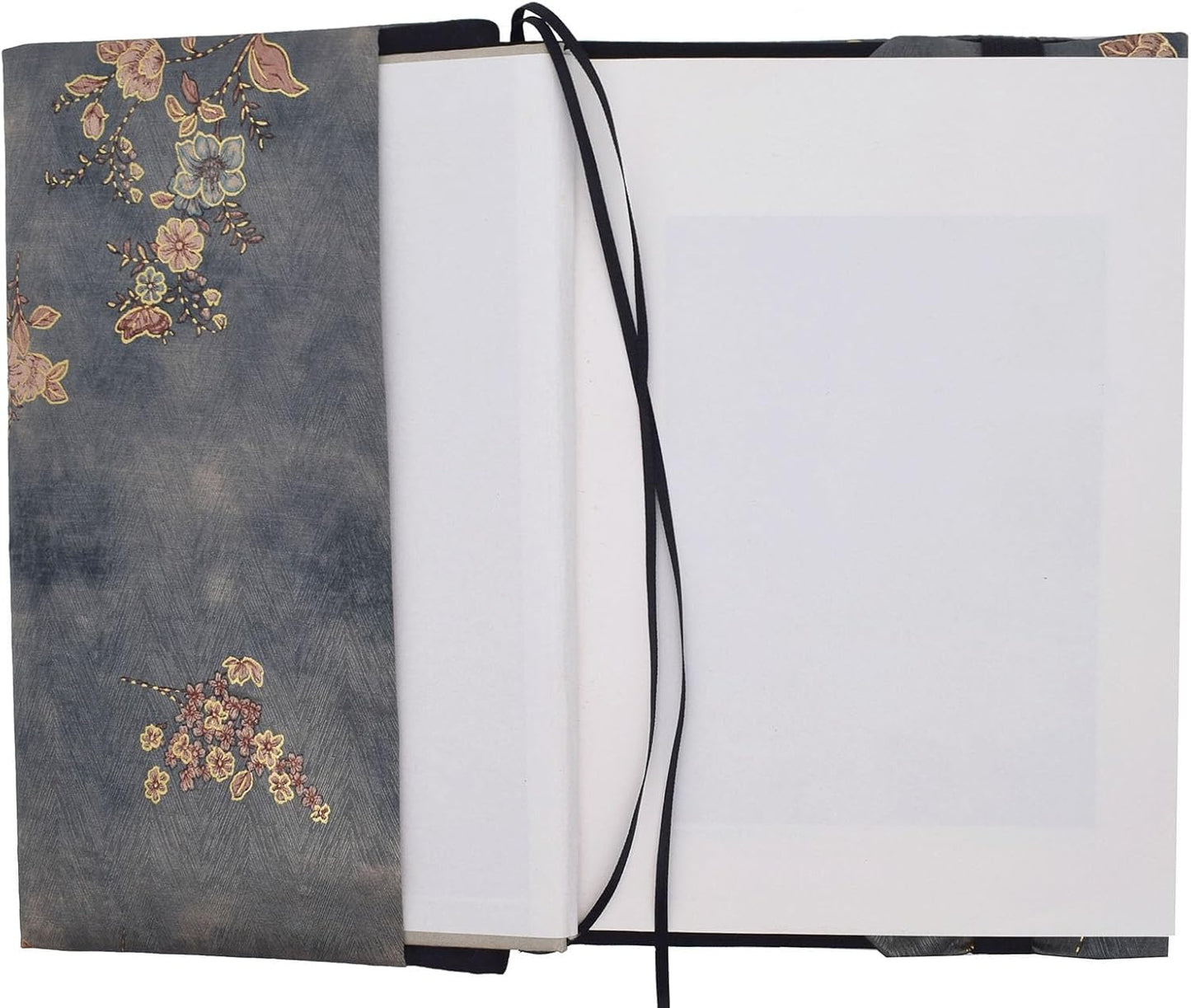 BLBMH Book Covers for Paperbacks Fit for 5.5x8.5 inch Adjustable Book Sleeve Cover for Women Over 15 Soft Cloth Protector for Bible Novels Notebook Journal - Flower 4 Green