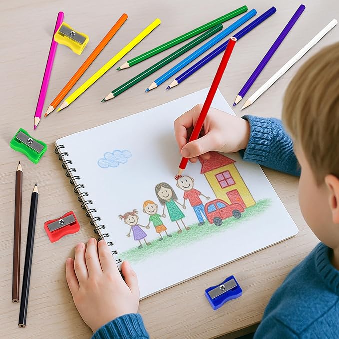 OCHIDO 432 Count Colored Pencils Bulk, Pre-sharpened Colored Pencils for Kids in 12 Bright Colors, Color Pencil Set with 12 Sharpeners, Back to School Supplies Classroom Essentials for Teachers