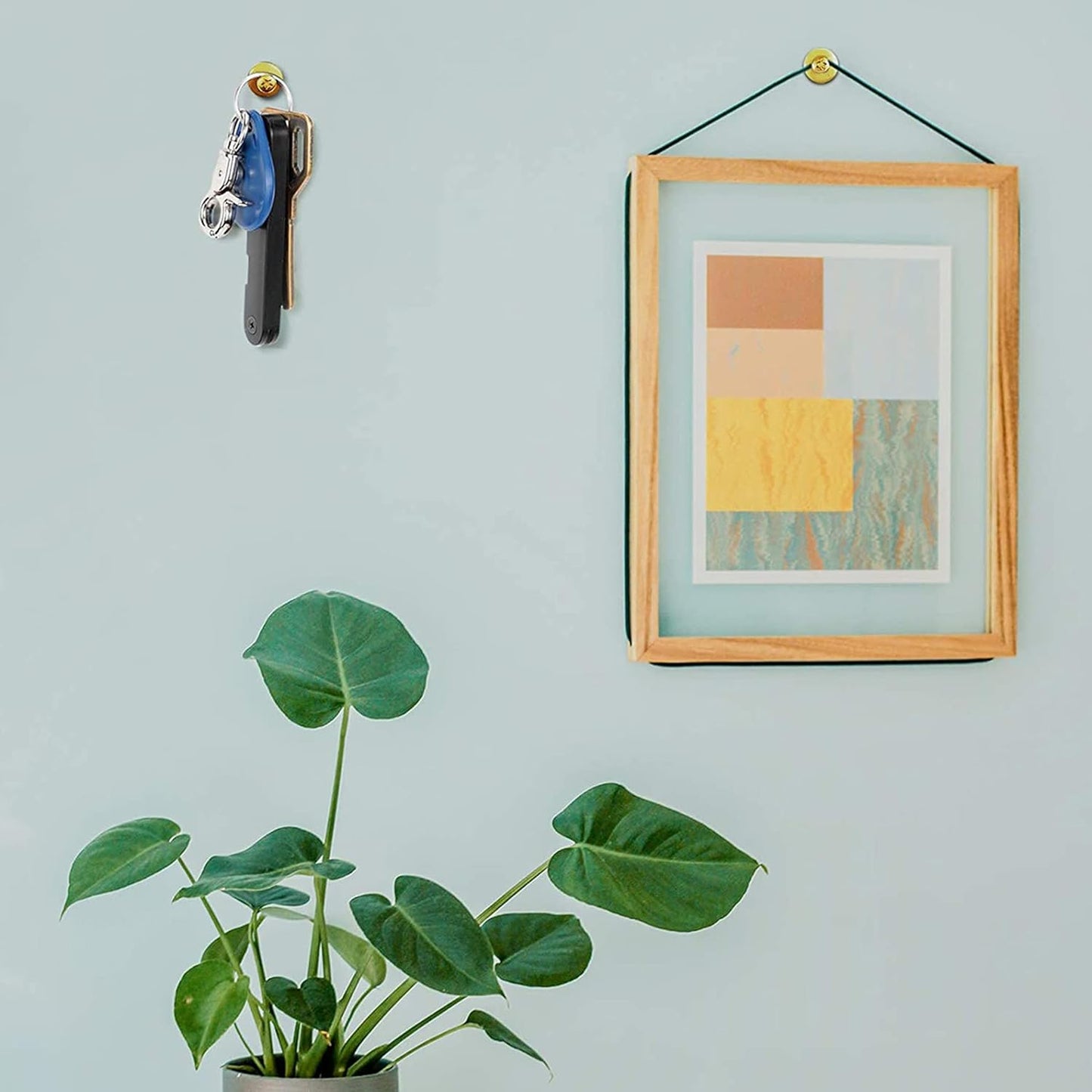 Push Pins Picture Hangers Double Headed Thumb Tacks Wall Hooks for Wall Hangings Picture Hangers Nails Small Photo Hanging Hook Pins for Home Office Photo Decor(Gold,25 Pieces)