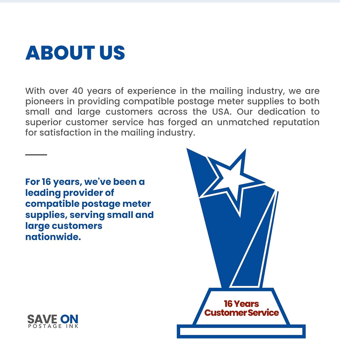 Save On Postage Ink IXINK1 Compatible Quadient Std Ink Cartridge for iX-1 Series