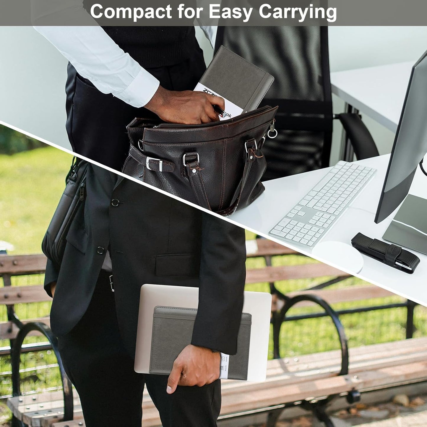 ZCZN 6 Pack Lined Journal Notebooks, 192 Pages A5 Hardcover Leather Journals for Work,Writing,School & Travel, College Ruled Journaling Notebooks for Notes Taking,Diary Notepad (Light Green*6)