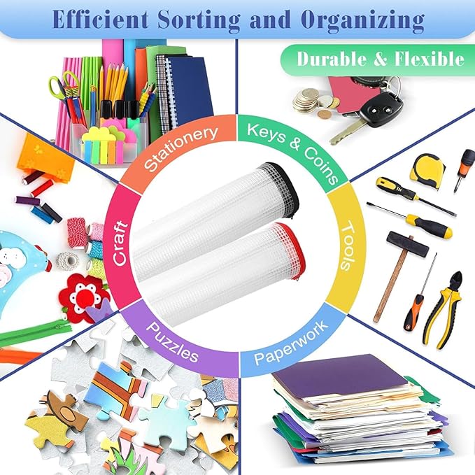 Jetec 32 Pcs Mesh Zipper Bags Toy Storage Bikini Organizer Bag Bolsas Para Guardar Trajes De Baño Waterproof Zipper Reusable Pouch Puzzle Multipurpose for Storage Office(Sweet Color,9.5 x 4.5 Inch)