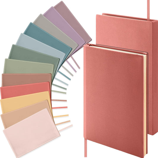 PerKoop 12 Pcs Jumbo Book Covers Stretchable Fabric School Book Protector Reusable Washable Cover Protector for Most Hardcover Textbooks(Bright Colors,6 x 9 Inch)