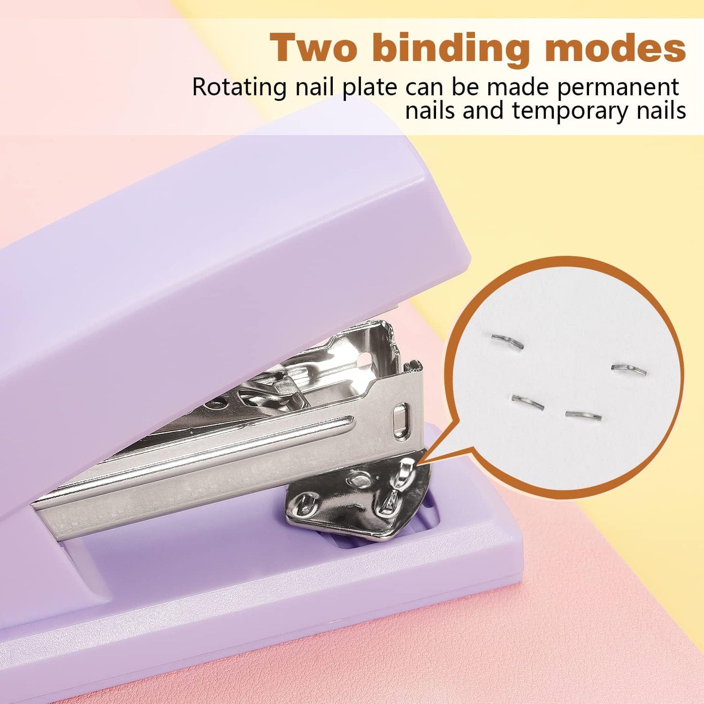 Tamaki Stapler, Office Stapler, Small Staplers for Desk, Purple