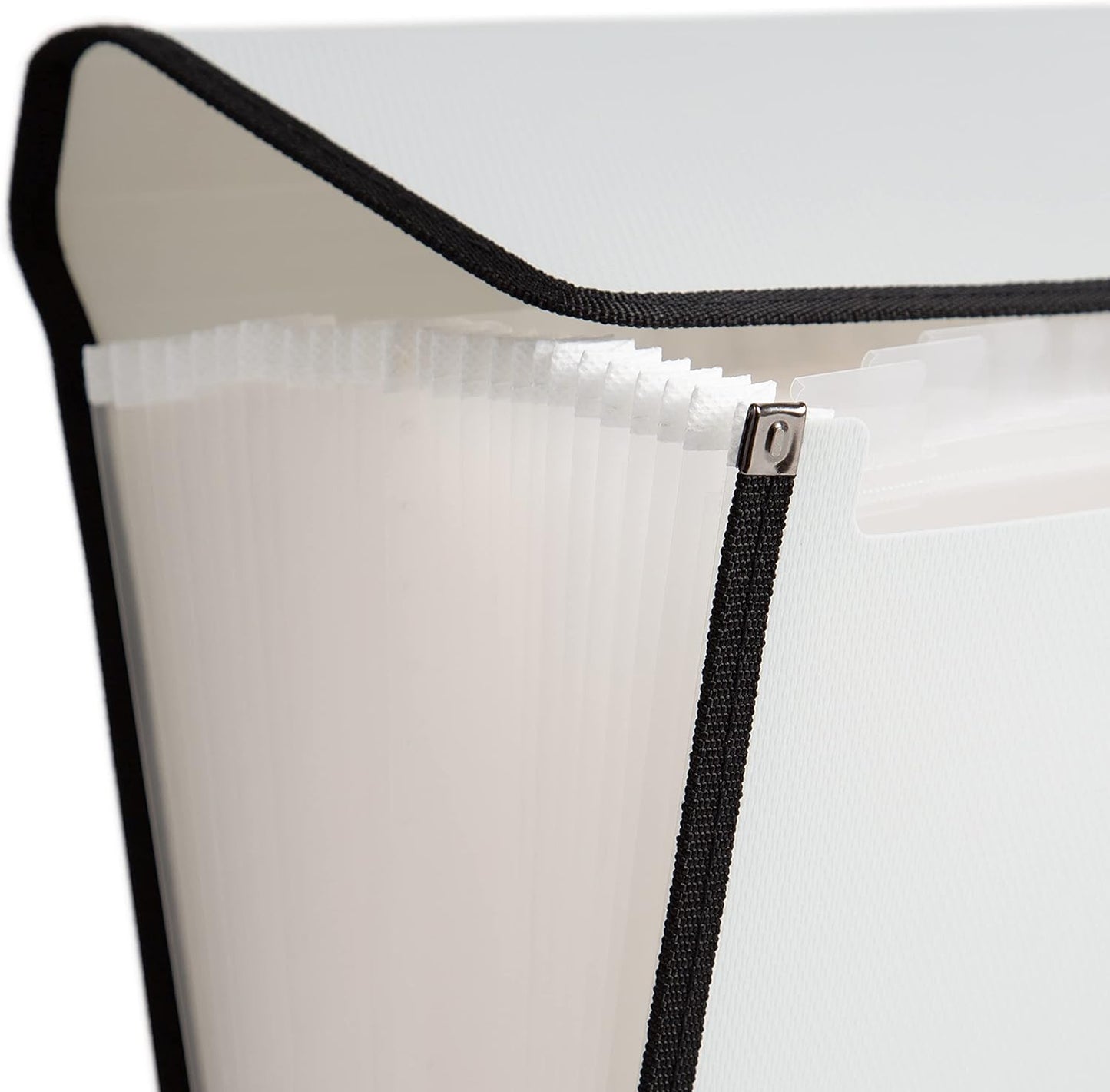 U Brands Gray Expandable 26-Pocket Performance Poly File Folder with Handle Office Supplies, 13” x 10.83” x 2.5”