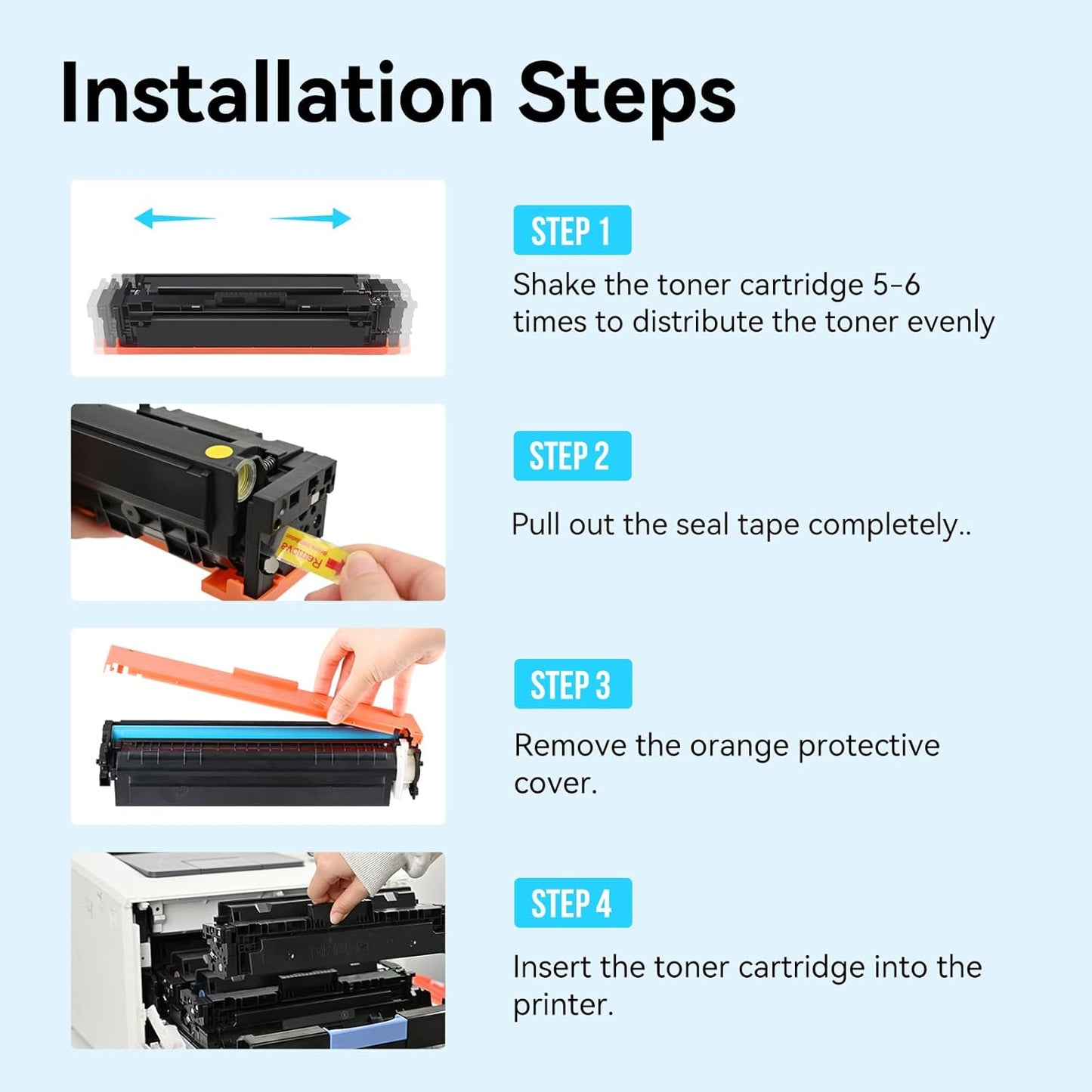 LEMERO UEXPECT 067H High Yield Toner Cartirdge Set Compatible Canon 067H 067 Toner for Color ImageClass MF656Cdw MF654Cdw LBP633Cdw LBP632Cdw MF653Cdw Printer Ink, 4 Pack