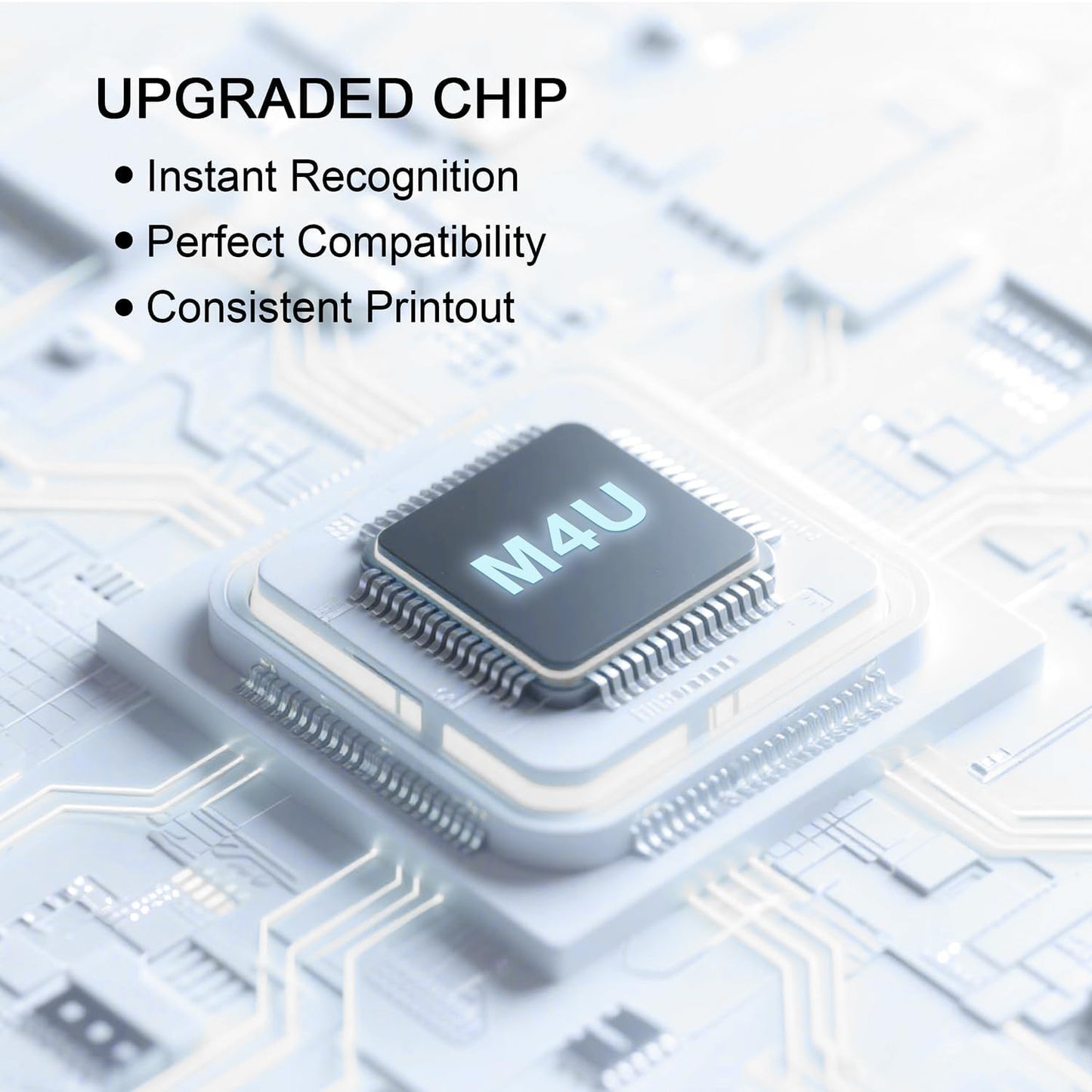 W9060MC W9061MC W9062MC W9063MC Remanufactured Toner Cartridges Compatible for W9060, Works for Color Managed E55040 E55040DW E57540 E57540dn E57540C Printer(4 Pack, Black Cyan Yellow Magenta)