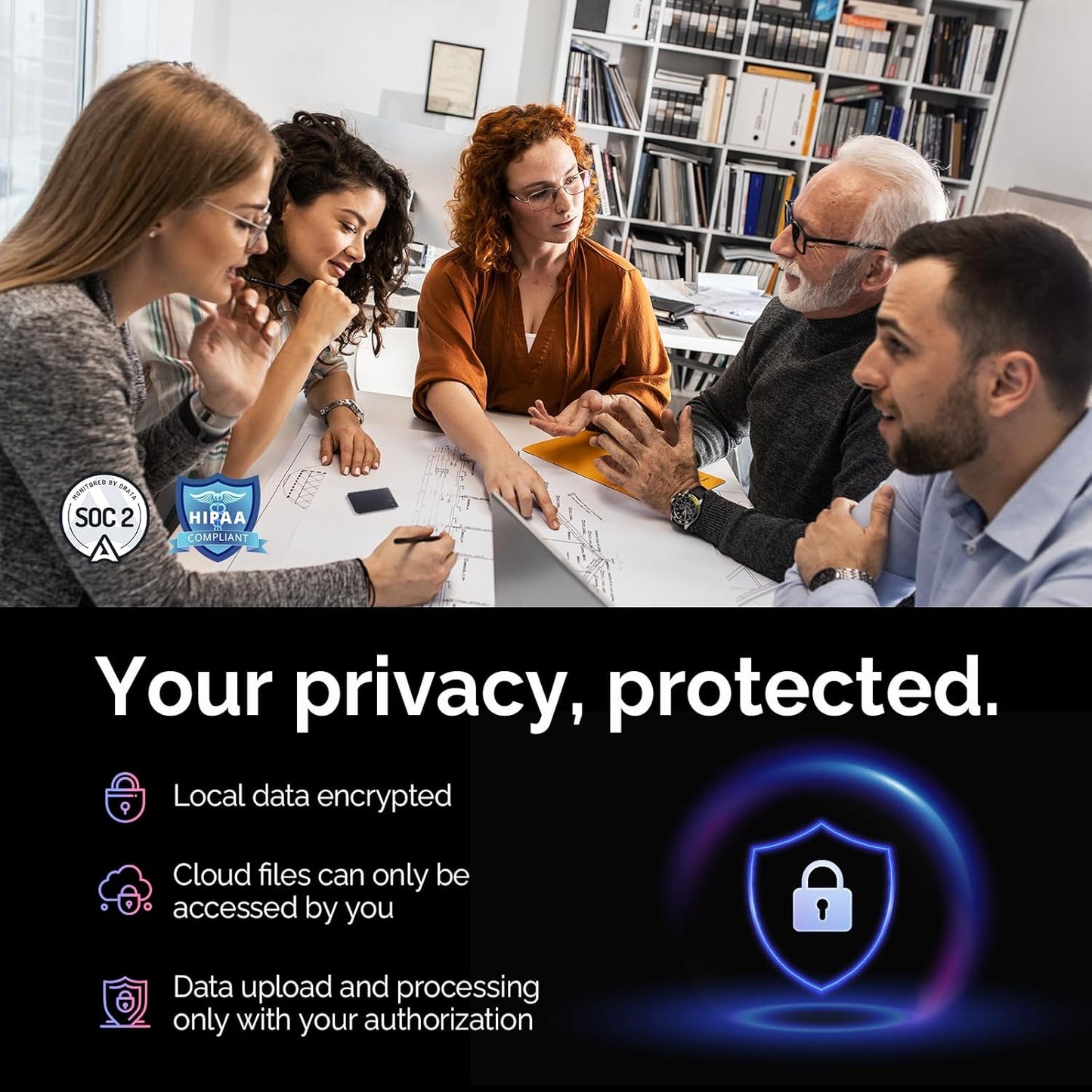 AI Voice Recorder, Note Voice Recorder w/Case, App Control, Transcribe & Summarize with AI Technology, Support 112 Languages, 64GB Memory, Audio Recorder for Lectures, Meetings, Calls, Black