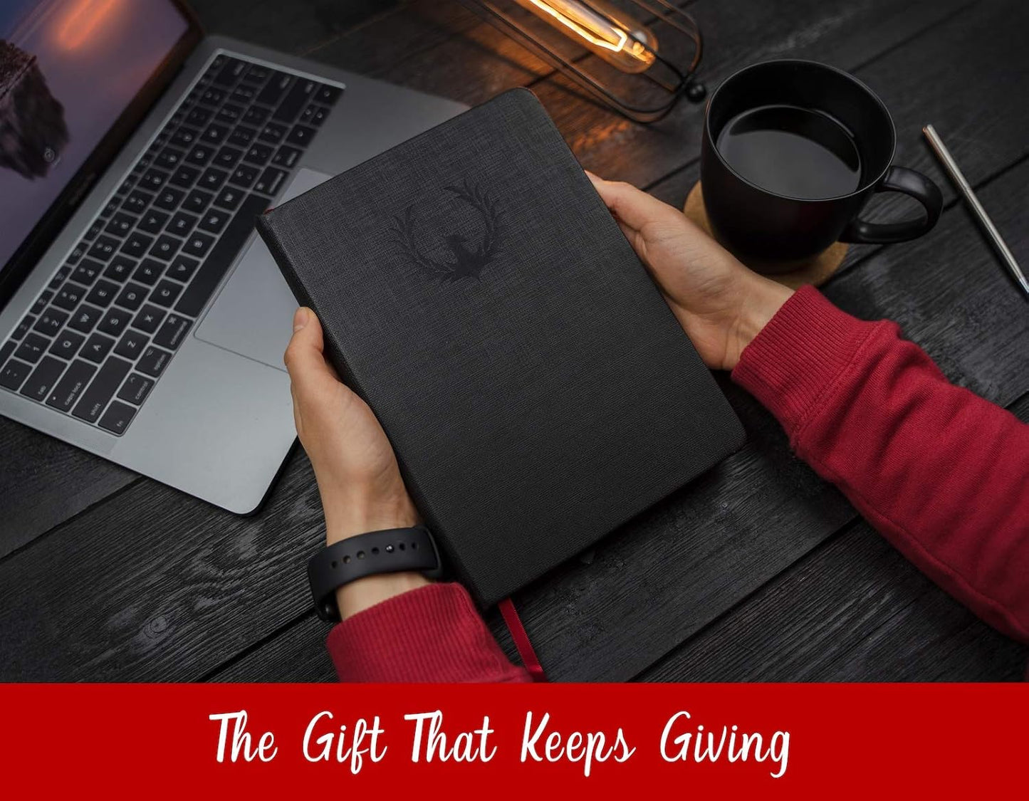 The Phoenix Journal - Best Daily Goal Planner, Organizer, & Calendar for Goal Setting, Gratitude, Happiness, & Productivity - Vision Board & Habit Tracking - 12 Weeks, Undated, Hardcover (Crimson)