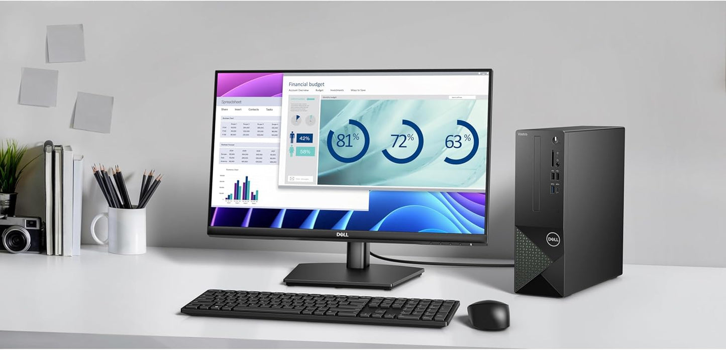 Dell Vostro 3030s Small Desktop SFF Business Computer, 14th Gen Intel 10-Core i5-14400 (Beat i7-13620H), 16GB DDR5 RAM, 512GB PCIe SSD, WiFi 6, Bluetooth, Type-C, DisplayPort, HDMI, Windows 11 Pro