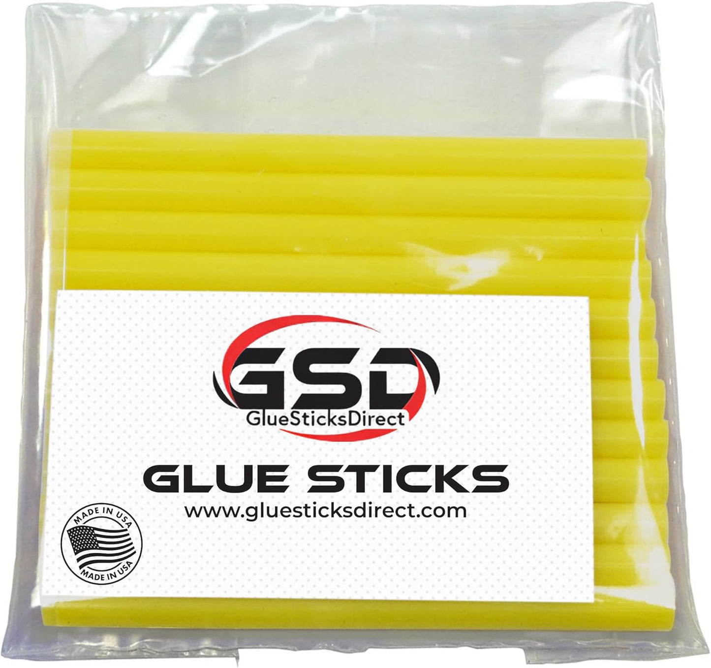Mini Size Hot Melt Glue Sticks for Glue Gun - Bulk 4in Neon Yellow Glue Sticks - Great for Art Craft Repairs & Compatible w/Most Glue Guns - 5/16" X 4" (24 Sticks) - Made in USA
