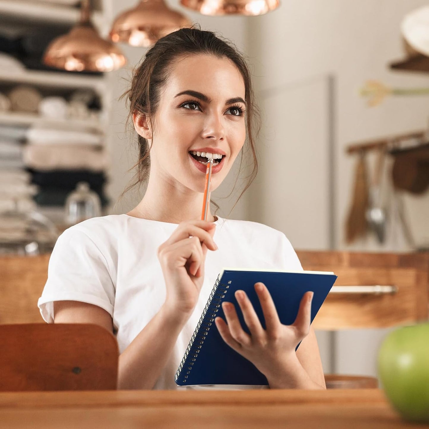 Yahenda Spiral Notebook Bulk A5 Journal Lined 8.3'' x 5.5'' Writing Composition Paper Small Notepad Subject Notebook for Students Office Business Back to School Supplies(Deep Blue,108 Pcs)