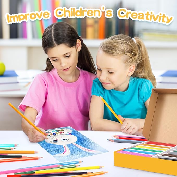 336 Packs Colored Pencils Bulk Classroom, Colored Pencils for Kids 12 Assorted Colors, Coloring Pencil Set Plus 36 Sharpeners, Pre-sharpened Color Pencils, Back to School Supplies Bulk for Teachers