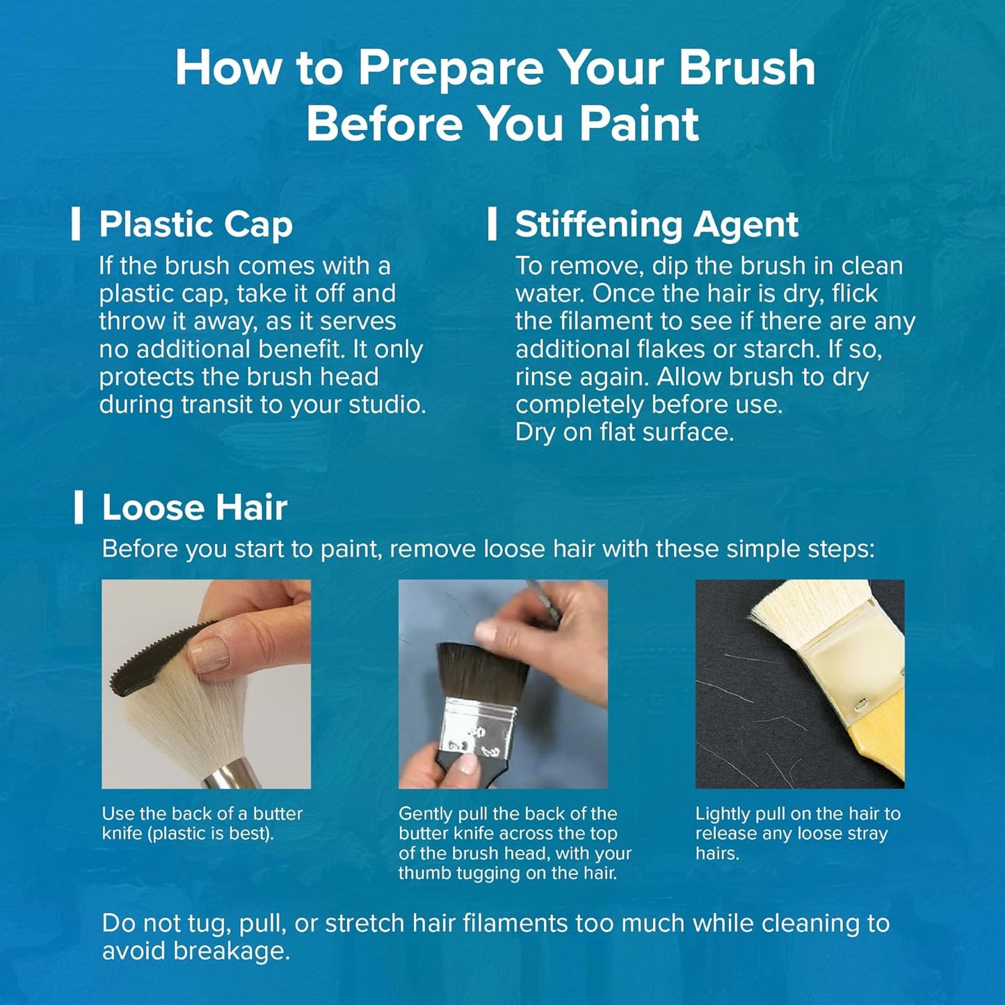 Silver Brush Limited BA-2755S BelleAqua Certain Touch 5pc Watercolor Brush Set, Premium Short Handle Paint Brushes, Soft Synthetic Red Sable, Sizes 1/4 & 3/8 Inch Angle and 0, 1, & 2 Liner Brushes