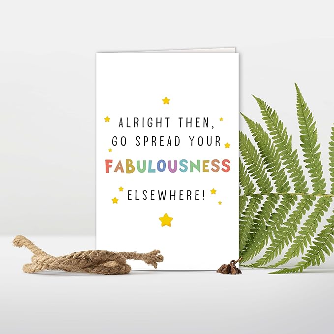 Funny Coworker Leaving Work Card - Humorous & Heartfelt Farewell & Congrats Promotion Card for Friend Starting New Job