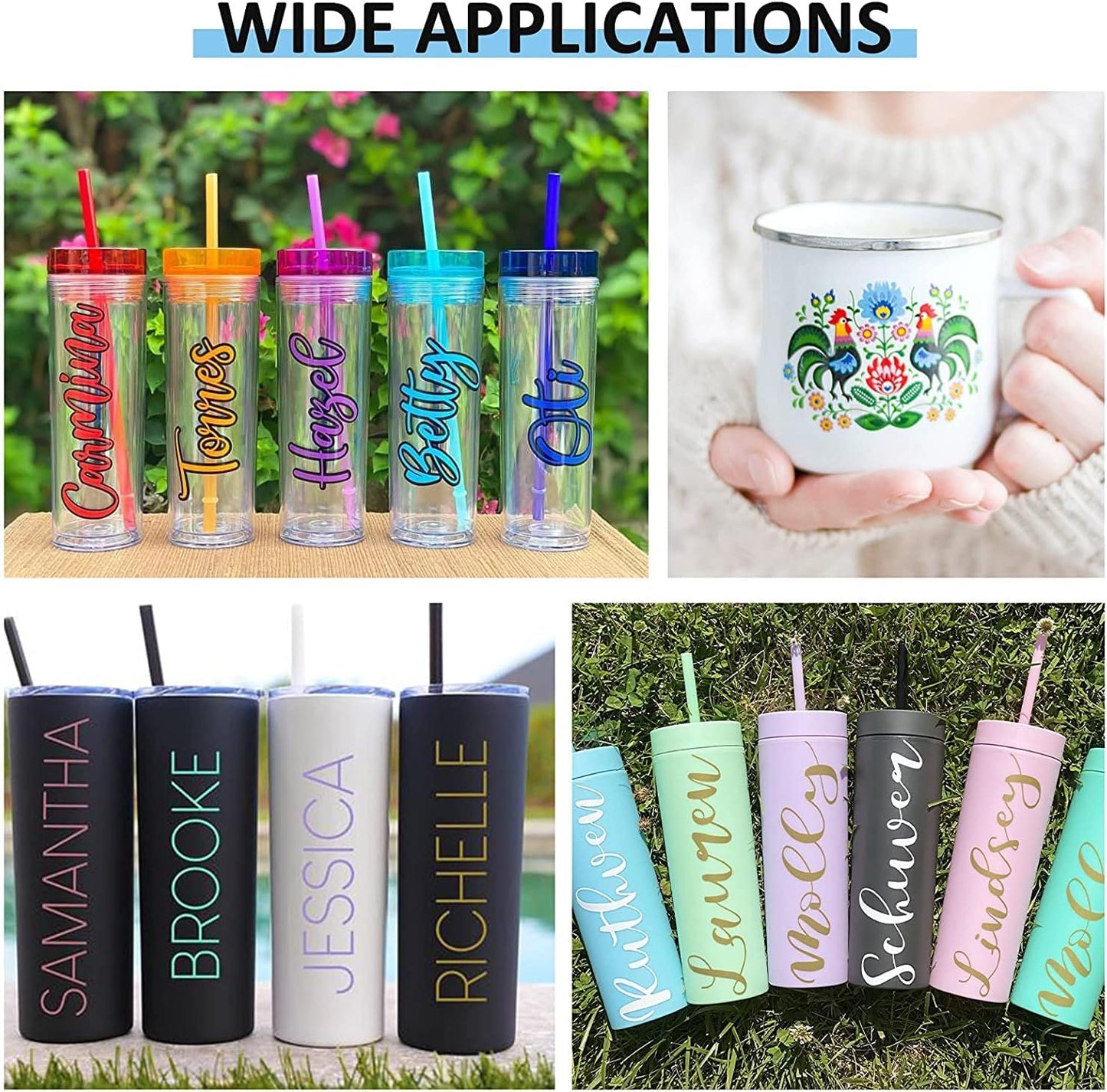 LYA Vinyl 130 Pack Permanent Vinyl - 12 "x12 Self Adhesive Vinyl Sheets,120 Sheets & 10 Transfer Tape Sheets for Cutting Machines and Decor Sticker