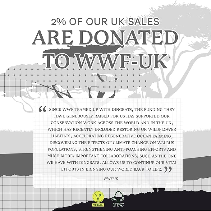 Dingbats A5+ Wildlife Notebook Journal Softcover, Cream 100gsm Ink-Proof Paper, 6 x 8.3 inches, 112 pages (Grey Elephant, Lined Format)