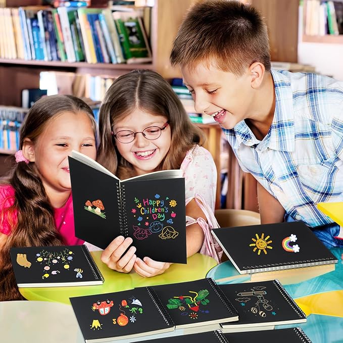 Yahenda 36 Pcs Spiral Notebook Bulk A5 Journal Lined 8.3'' x 5.5'' Writing Composition Paper Small Notepad Subject Notebook for Students Office Business Back to School Supplies (Black)